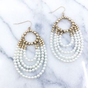 Pearl Beaded Earrings